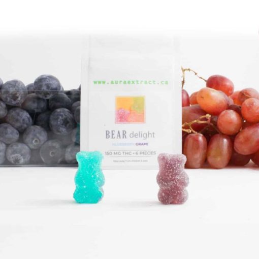 weedsmart_image_Aura Bear Delight – Blueberry Grape 150mg THC
