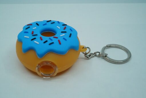 weedsmart_image_Silicone Donut Hand Pipe on Keychain