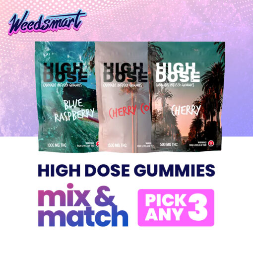 weedsmart_image_High Dose Gummies – Mix & Match – Pick Any 3
