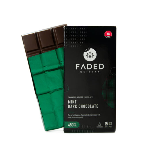 weedsmart_image_Faded-Edibles-THC-Mint-Dark-Chocolate-Bar